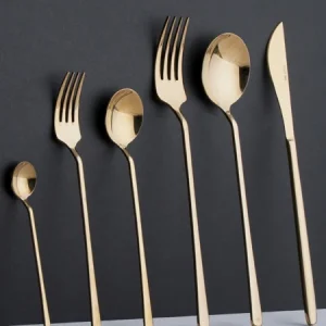 MILANO Ménagère 36 pièces 6 personnes doré