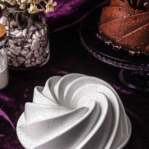 ACAR CAST WAVE Moule à cake blanc 24.5 x 9.5 cm