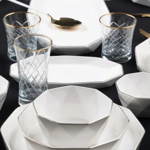 ACAR DIAMOND COLLECTION Service de table 6 personnes 24 pièces