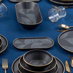 ACAR FLORES Service de table 6 personnes 27 pièces