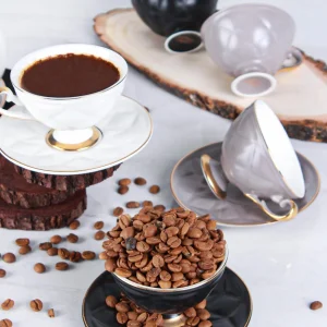 ACAR DOMINIK SIERRA Tasses à café en porcelaine 6 personnes