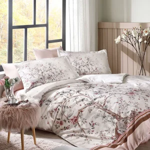 ÖZDILEK ALBERO IN FIORE Parure de lit renforcé 2 personnes