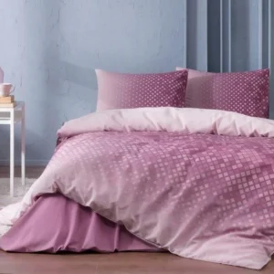 ÖZDILEK MODALETTO PIRAMIDE Pourpre  Parure de lit renforcé 2 personnes