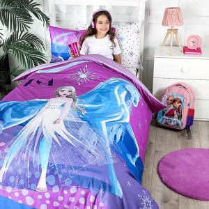 ÖZDILEK FROZEN SNOW Disney Parure de lit renforcé enfant 1 personne