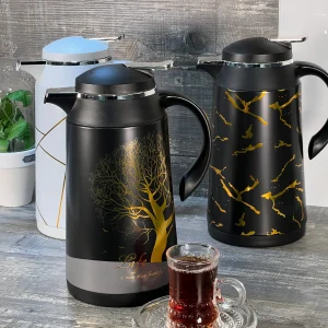 TREND HOME COLLECTION Thermos chic avec motif doré