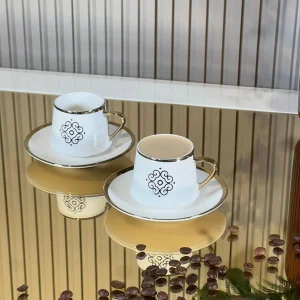 ZELLERFELD Ottoman Tasses à café en porcelaine 6 personnes