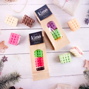 SAC CADEAU DE 3 SAVONS GAUFRES