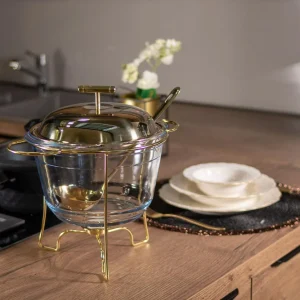 Réchauffeur d'aliments 4L doré