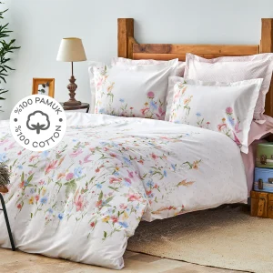 KARACA HOME SEINA LILA Parure de lit 100% coton 2 personnes lila