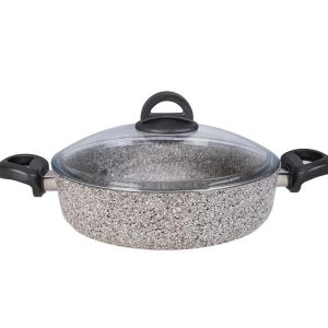 KARACA DARK SILVER BIO Granite casserole peu profonde 30 cm
