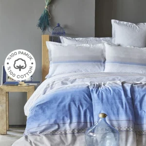 KARACA HOME SARAH ANDERSON LAPIS INDIGO Parure de lit renforcé 2 personnes