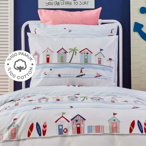 KARACA HOME NAUTICA KIDS BEACH HOUSE Parure de lit 1 personne