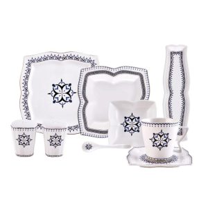 KARACA BLAU Service de table petit-déjeuner 32 pièces 6 personnes