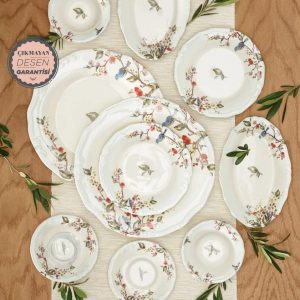 KARACA BECKY Service de table petit-déjeuner 26 pièces 6 personnes