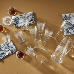 KARACA ELEGANT LACE PLATİN Set de verres 25 pièces 12 personnes