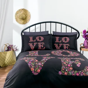 ÖZDILEK LOVE BOUQUET Parure de lit renforcé 1 personne