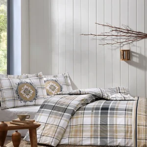 ÖZDILEK OCRE Parure de lit renforcé 2 personnes