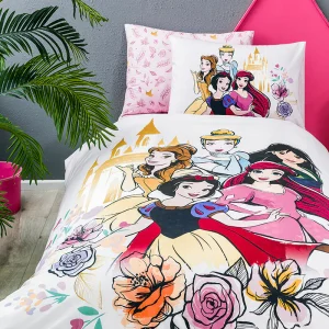 ÖZDILEK PRINCESS ROSE  Disney Parure de lit renforcé enfant 1 personne