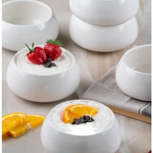 ACAR BİANCO PERLA Lot de 6 bols en porcelaine