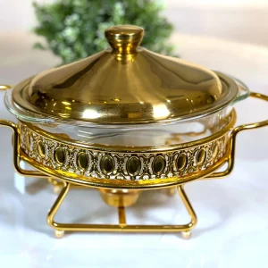 TREND HOME Réchauffeur ROND 2 Litres gold