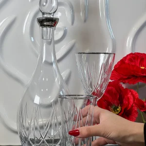 ACAR AQUA COLLECTION Argenté Set de verres avec carafe 25 pièces