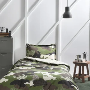 ÖZDILEK CAMOUFLAGE Parure de lit renforcé 1 personne