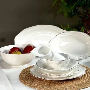 ACAR ALINA Gold Service de table 6 personnes 39 pièces