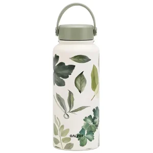 Gourde isotherme 1L Fleurie Beige Fleuri