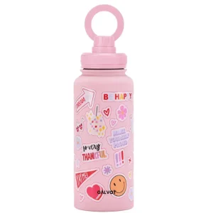 Gourde MagSafe Fleurie 1L Pêche Pastel