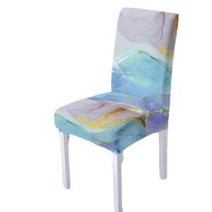 Housse de chaise  Marbrée Colorée