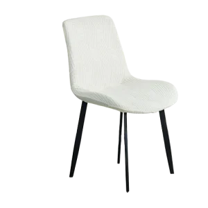 Housse chaise Scandinave  Contemporaine Blanc