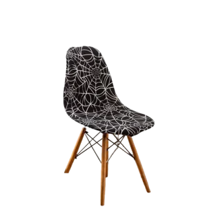 Housse chaise Scandinave  Design Noir et Blanc