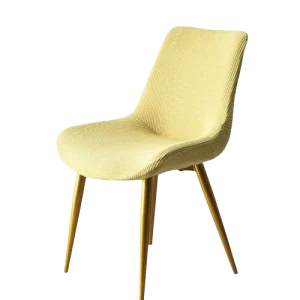 Housse chaise Scandinave  Extensible Jaune