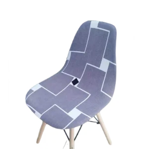 Housse chaise Scandinave  Géométrique Grise