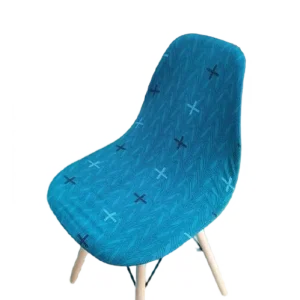 Housse chaise Scandinave  Imprimé Bleu