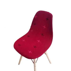 Housse chaise Scandinave  Imprimé Rouge