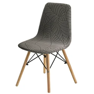 Housse chaise Scandinave  Jacquard Grise