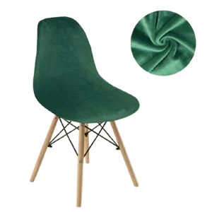 Housse chaise Scandinave  Velours Vert