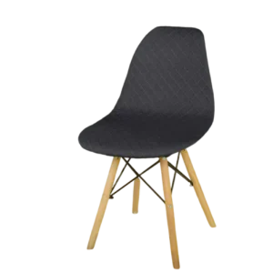 Housse chaise Scandinave  Jacquard Gris foncé