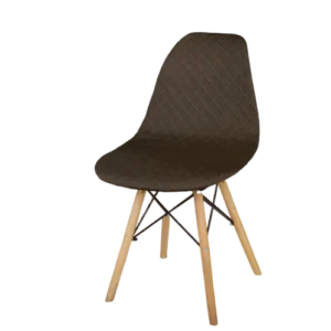 Housse chaise Scandinave  Jacquard Marron
