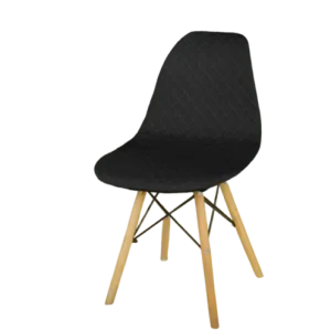 Housse chaise Scandinave  Jacquard Noir