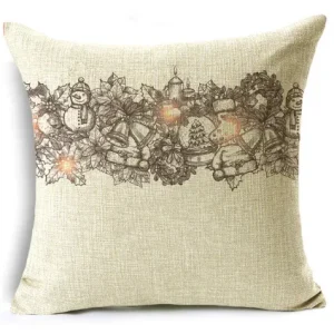 Housse de coussin 40x40  Lin Noël