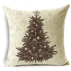 Housse de coussin 40x40  Lin Sapin
