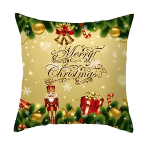 Housse de coussin 45x45  Merry Christmas Vert