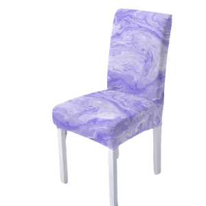 Housse de chaise  Marbrée Violette