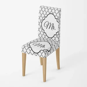 Housse de chaise  Mr Blanc