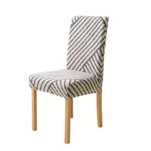 Housse de chaise  rayée diagonale