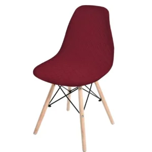 Housse chaise Scandinave  Universelle Bordeaux
