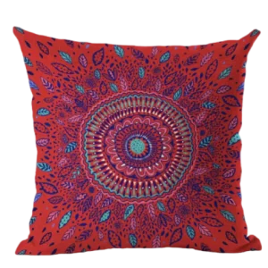 Housse de coussin 40x40  Mandala Rouge