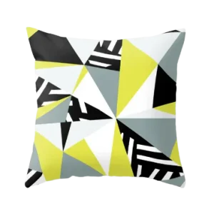 Housse de coussin  Géométrique Jaune